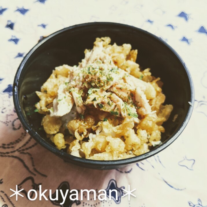 テキトー＊鶏天かす丼